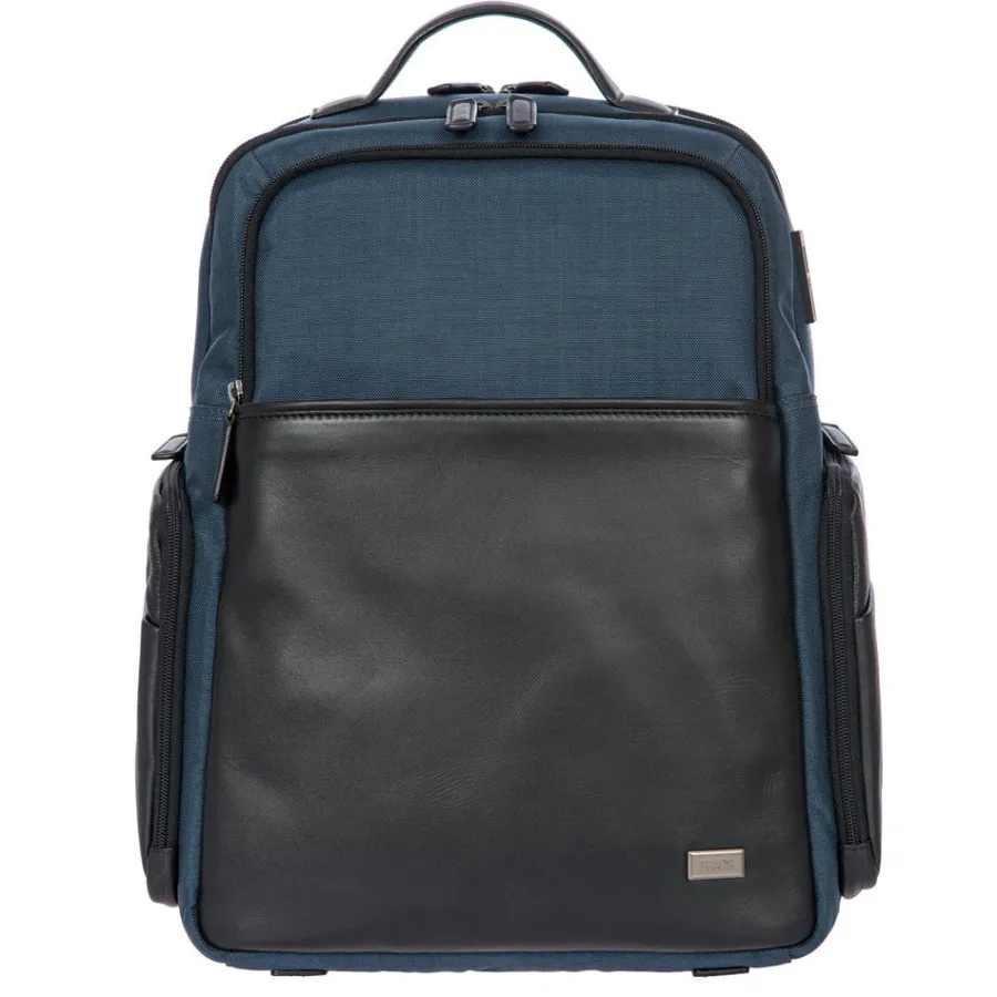 Outlet Scalia Group Bric's Monza large backpack with USB ports and laptop holder Blue/Black