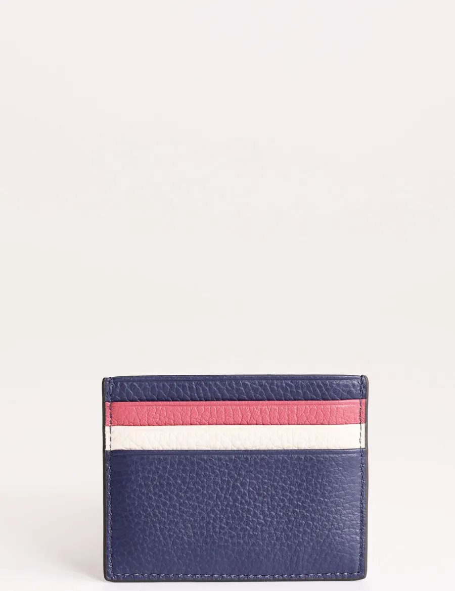 Online Scalia Group Coccinelle Metallic Tricolor Card Holder BRA/GRENA/ROSEW