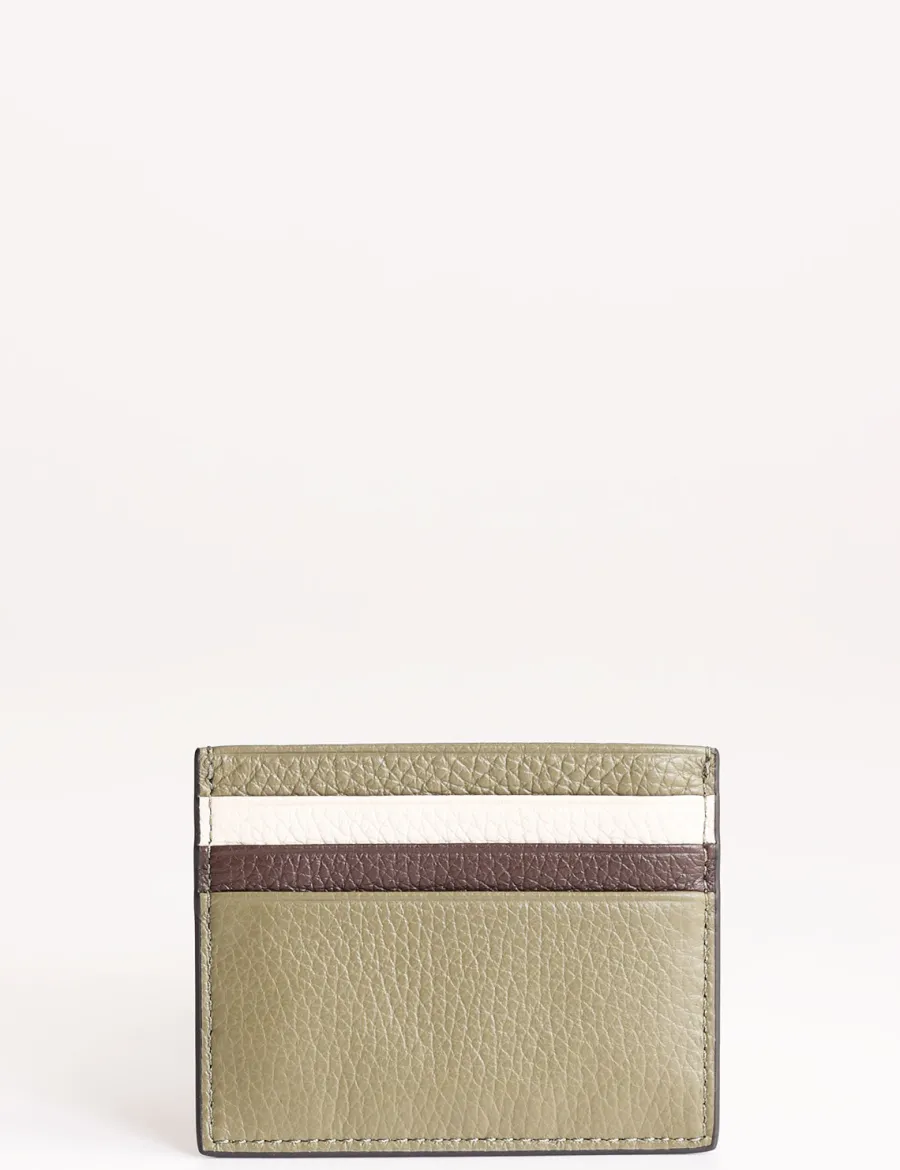 Online Scalia Group Coccinelle Metallic Tricolor Card Holder BRA/GRENA/ROSEW