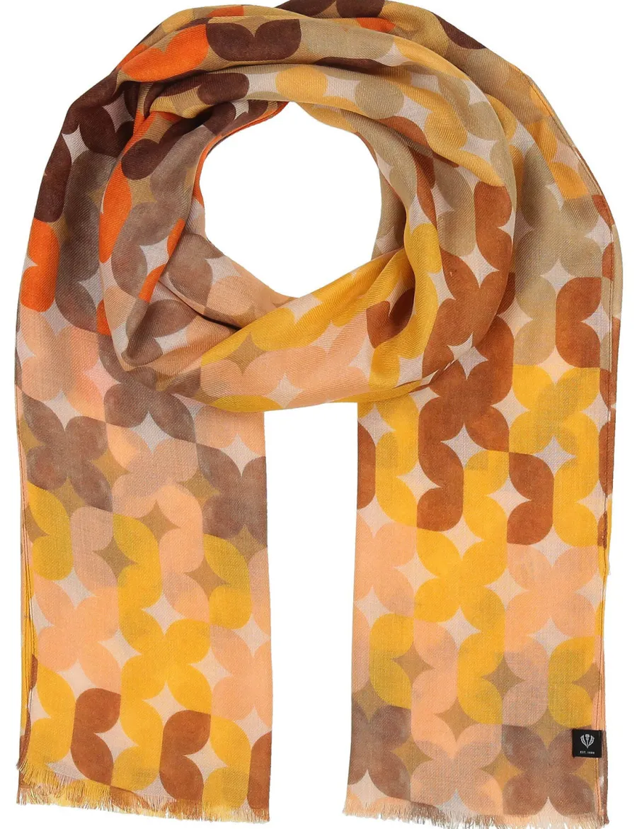 Discount Scalia Group Fraas scarf with multicolored pattern Pineapple
