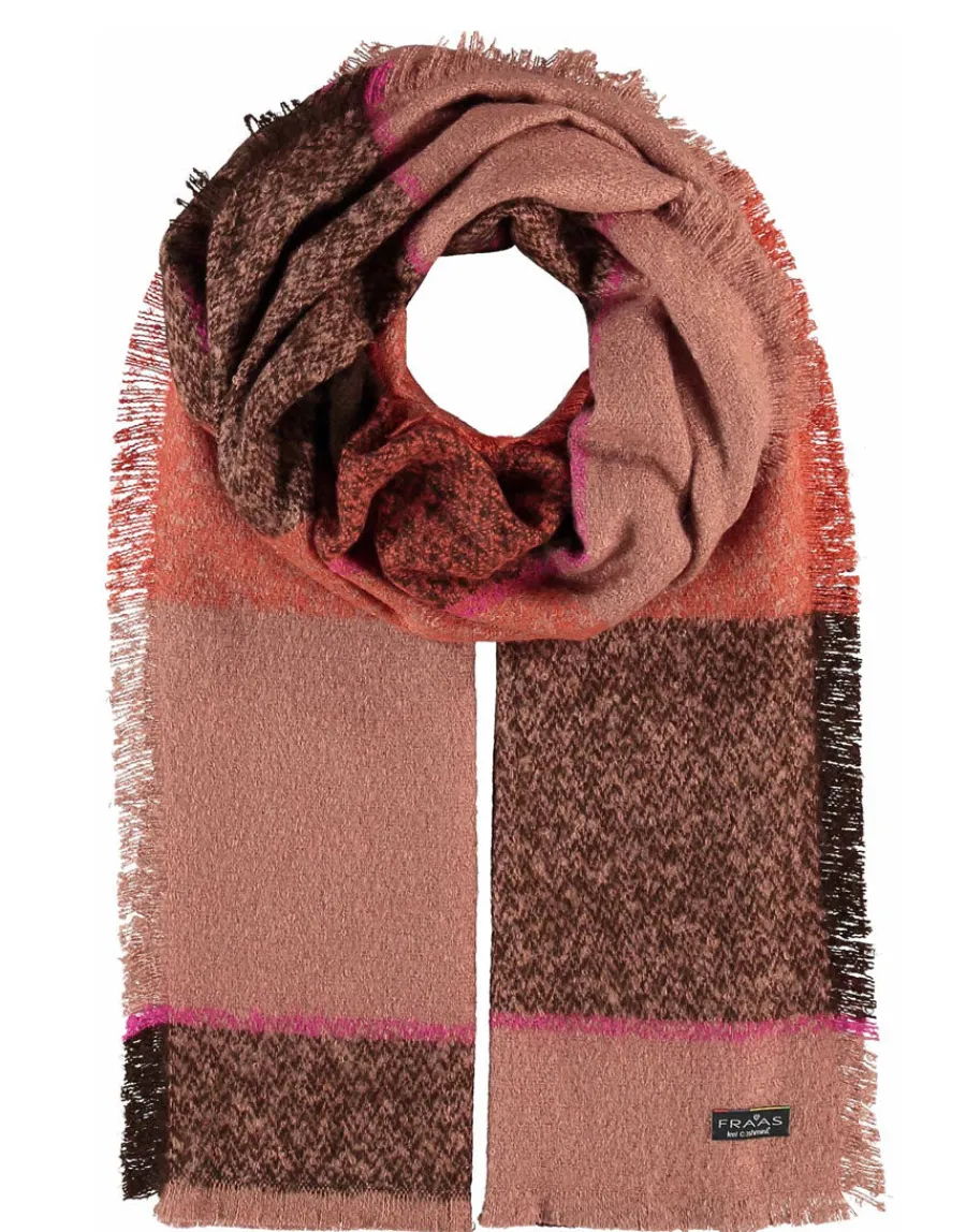 Shop Scalia Group Fraas Versailles stole in color block Cashmink® Terracotta