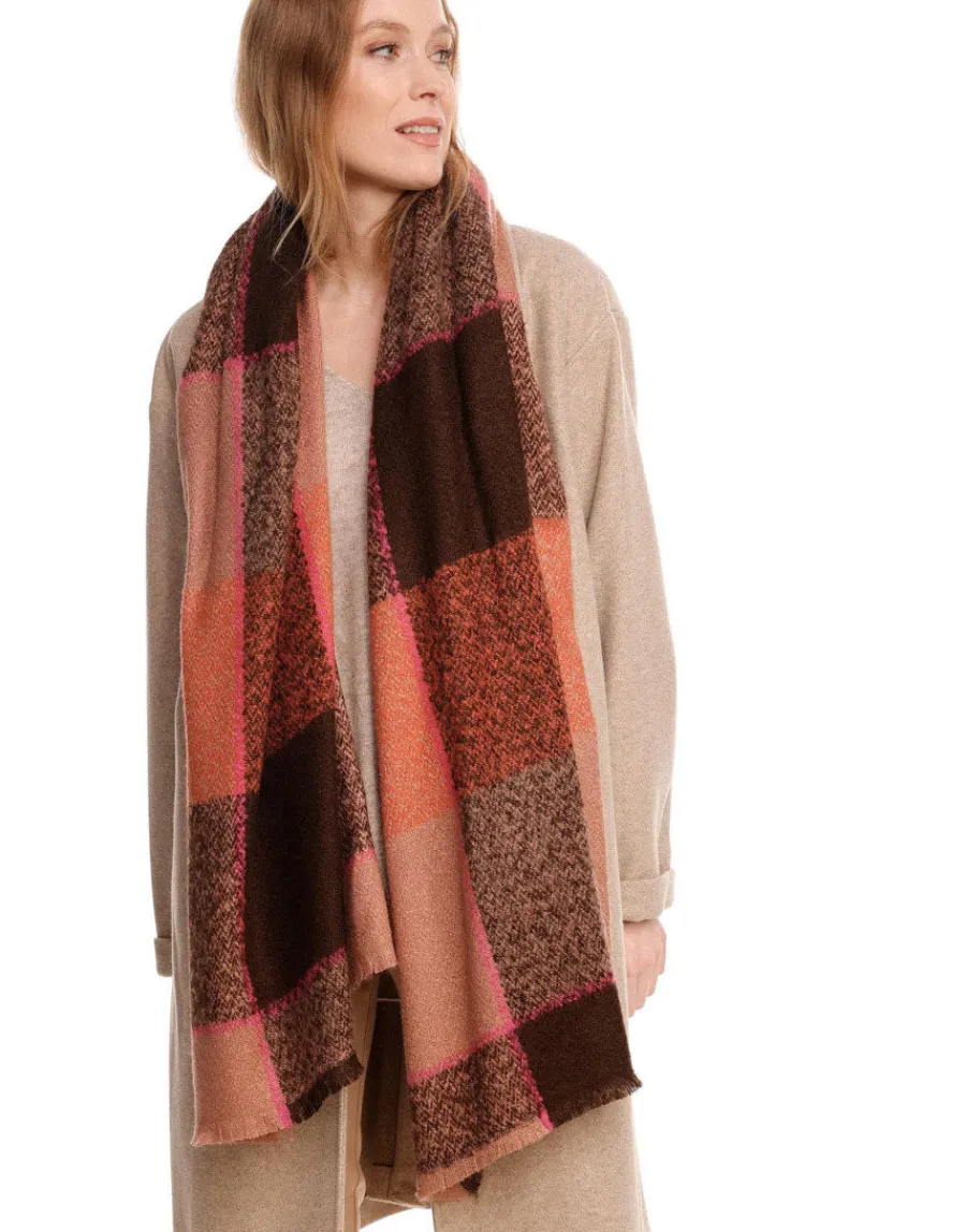 Shop Scalia Group Fraas Versailles stole in color block Cashmink® Terracotta