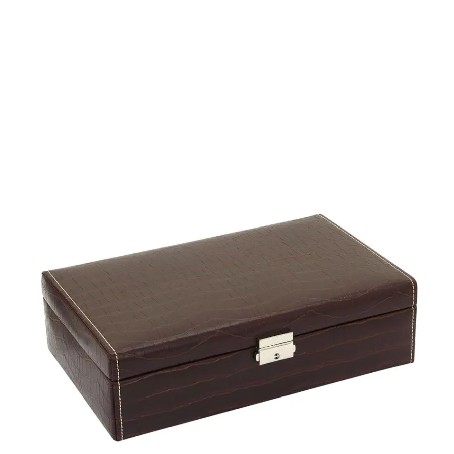 Cheap Scalia Group Friedrich23 10-place watch box with coconut print Moor's head darkbrown