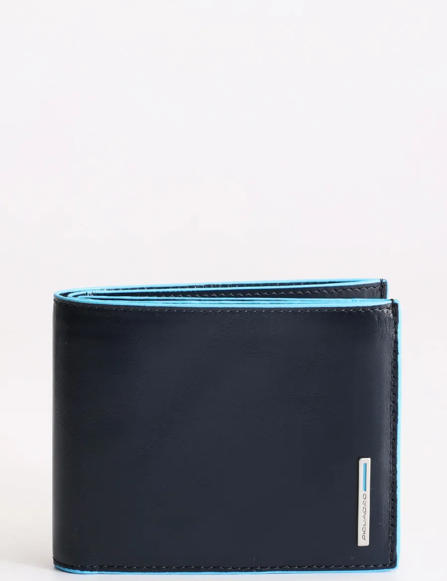 Cheap Scalia Group Piquadro wallet with document holder Blu2