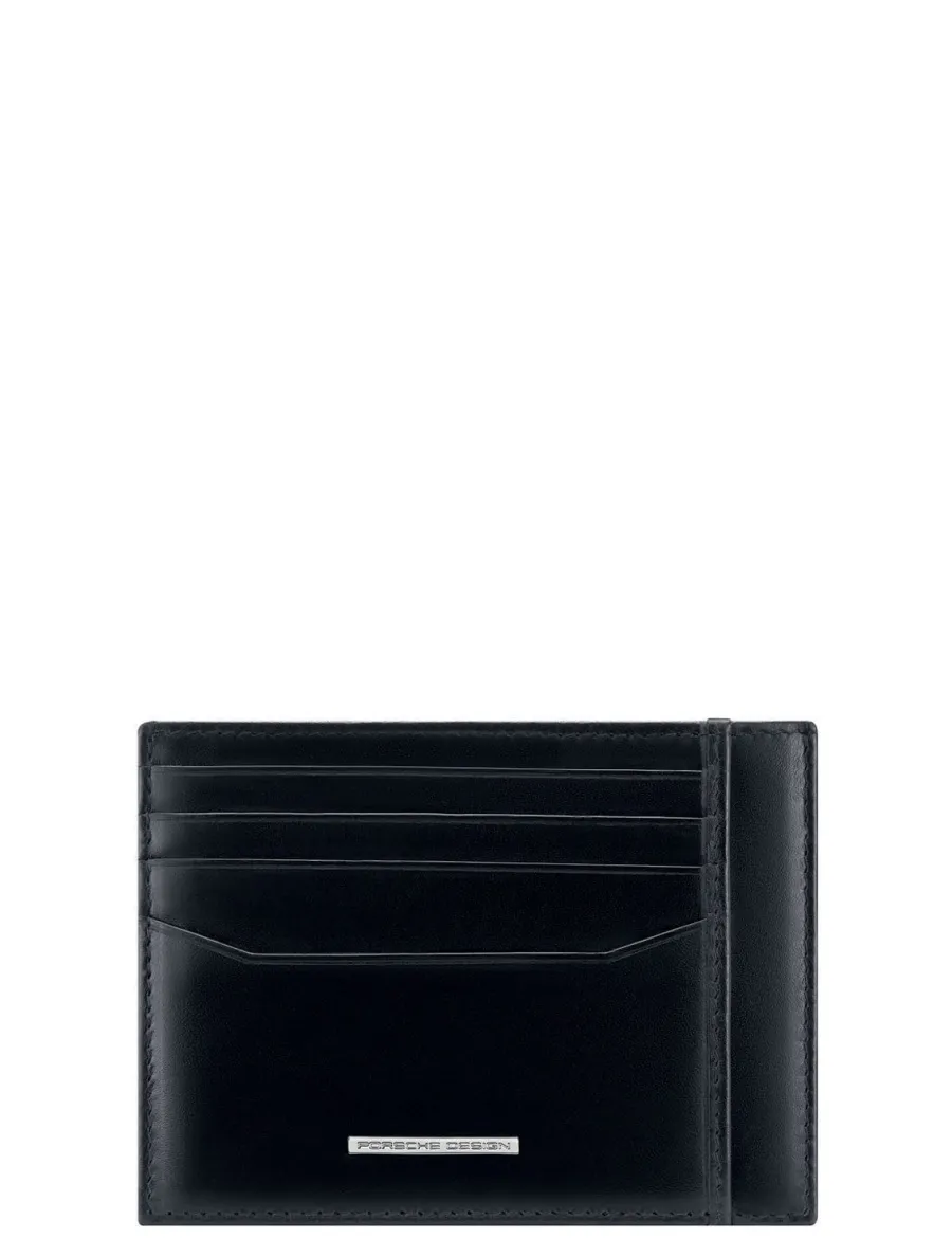 Cheap Scalia Group Porsche Design Classic 4 slot card holder Black