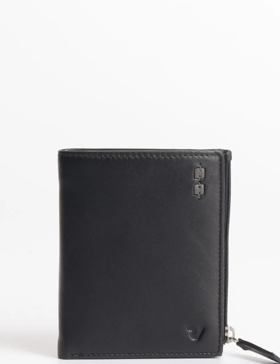 Cheap Scalia Group Roncato flat wallet with side zip BLACK
