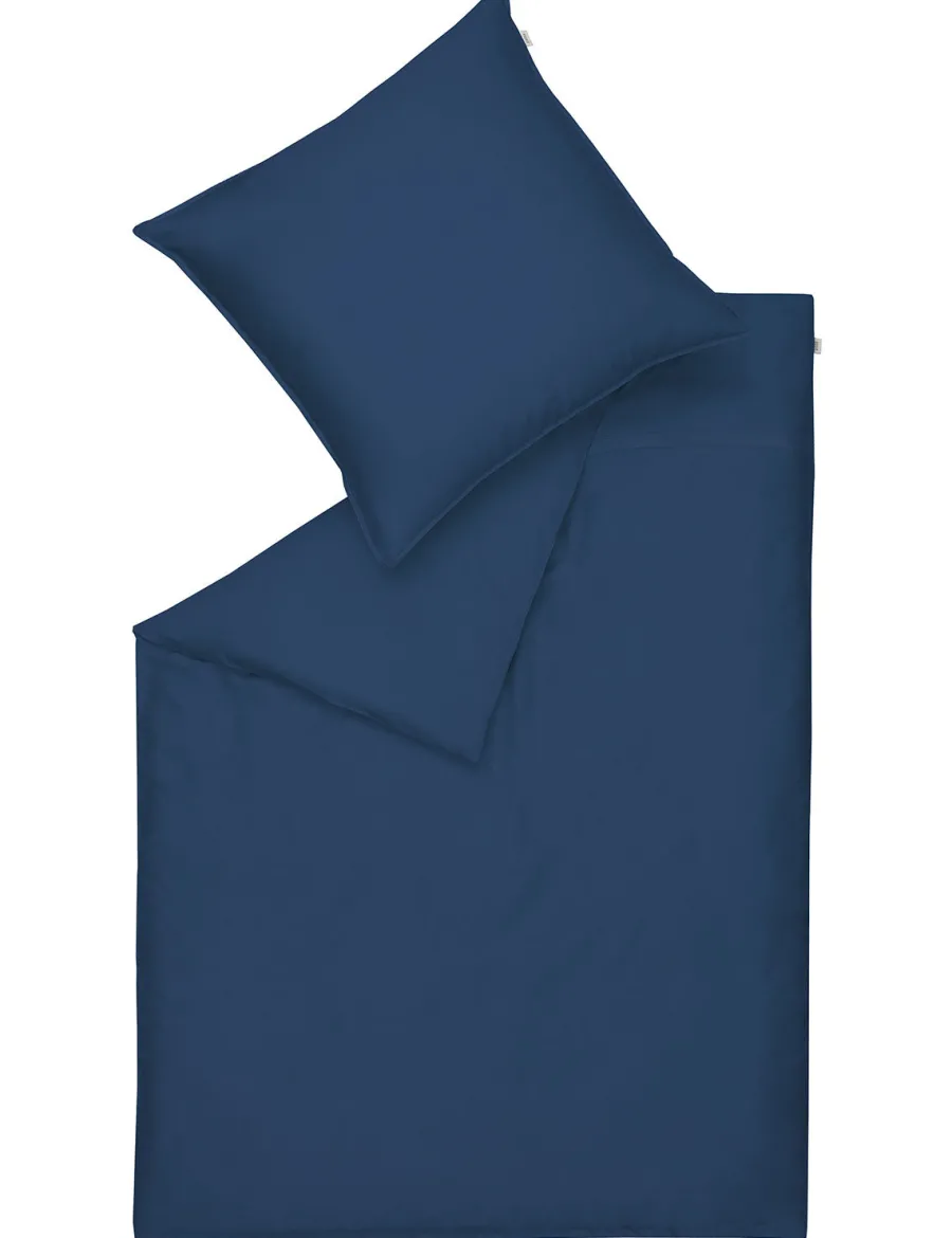 New Scalia Group Schöner Wohnen Pure duvet cover and pillowcase set 135x200 cm Blue DarkBlue