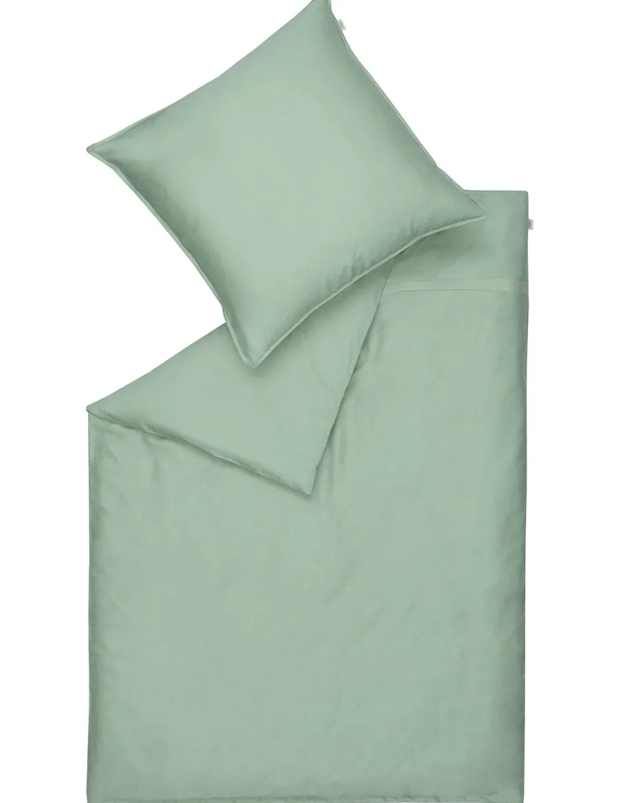 Sale Scalia Group Schöner Wohnen Pure duvet cover and pillowcase set 155x220 cm Green