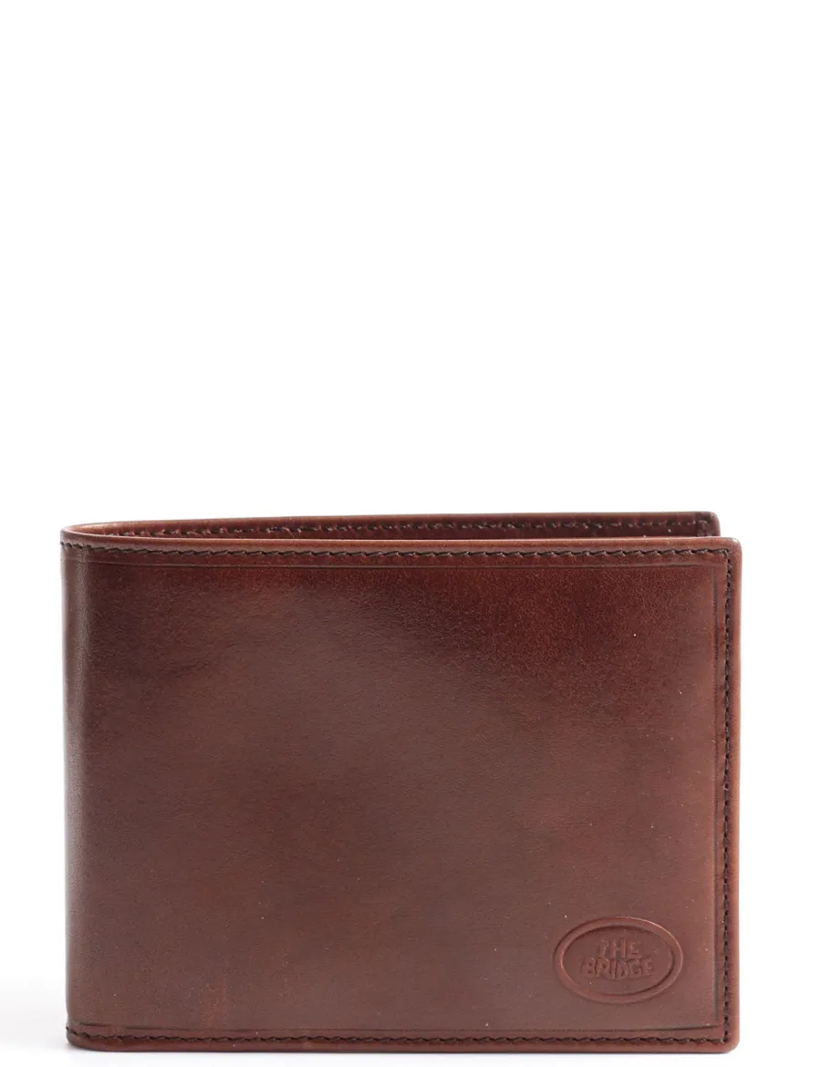 Outlet Scalia Group The Bridge Men's Wallet Credit Card Holder Cuoio