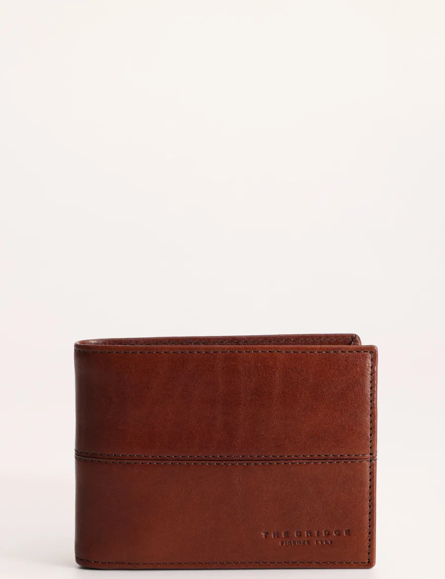 Cheap Scalia Group The Bridge Vespucci Wallet with Document Holder Flyer Cuoio