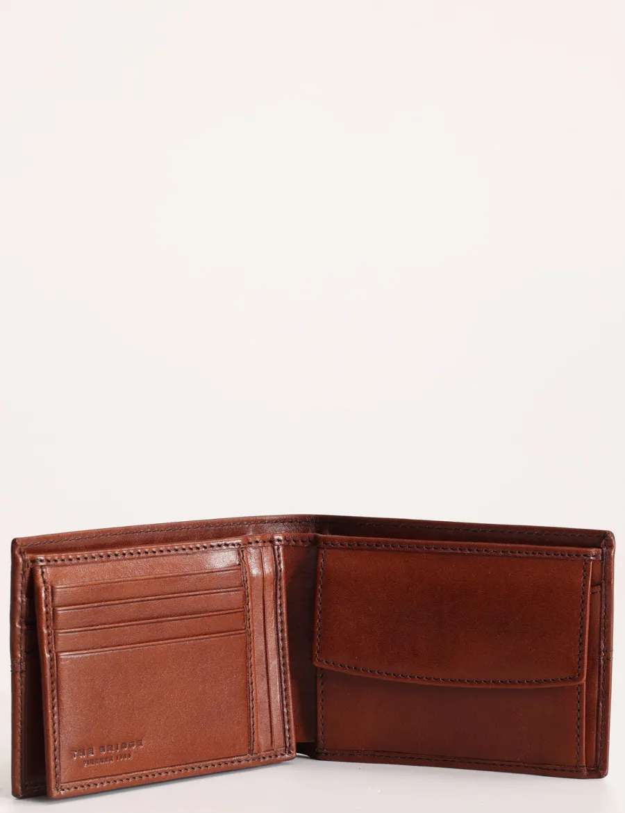 Cheap Scalia Group The Bridge Vespucci Wallet with Document Holder Flyer Cuoio